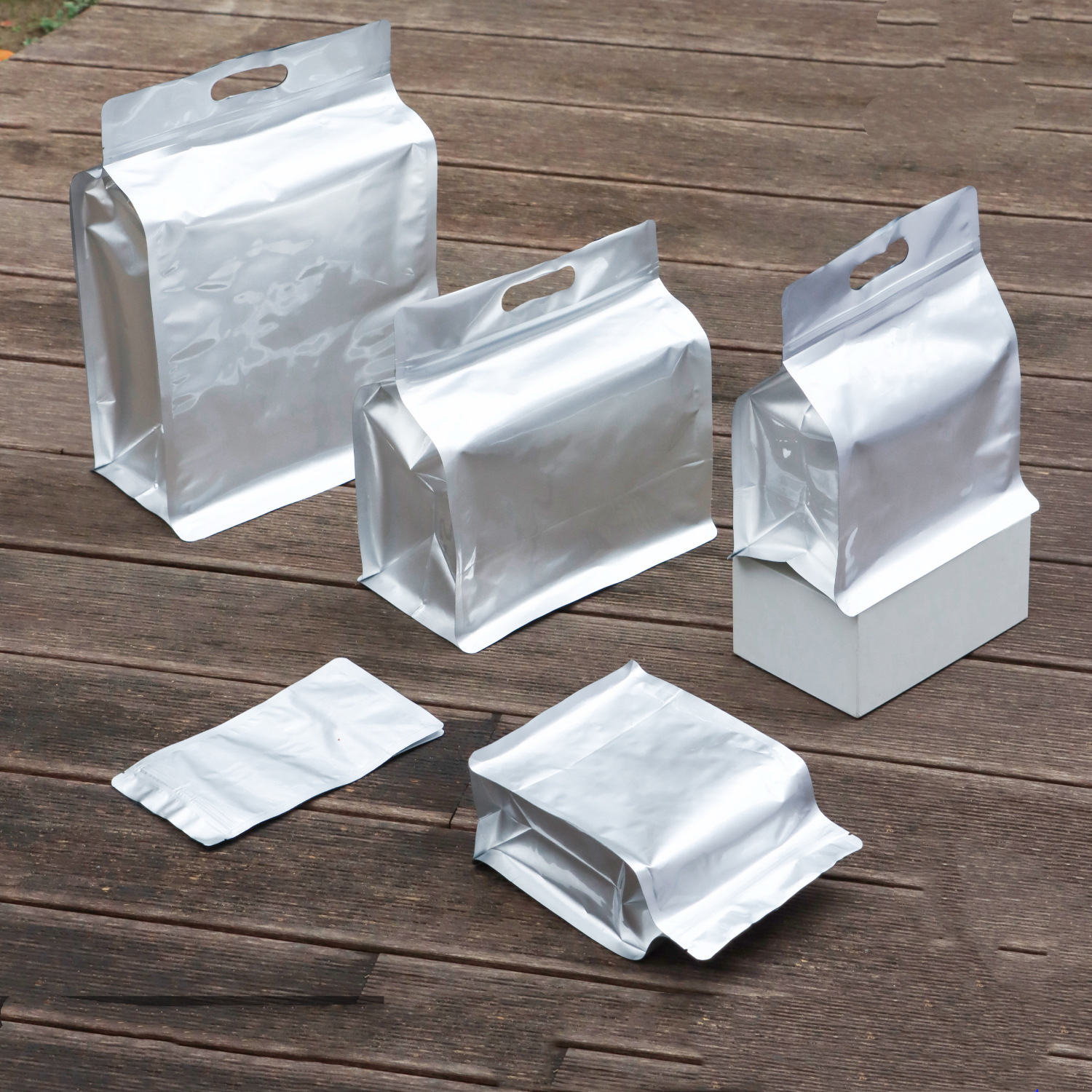 Food Storage Bags Zip Lock Pouch - 20PCS 3D Portable Aluminum Foil Ziplock