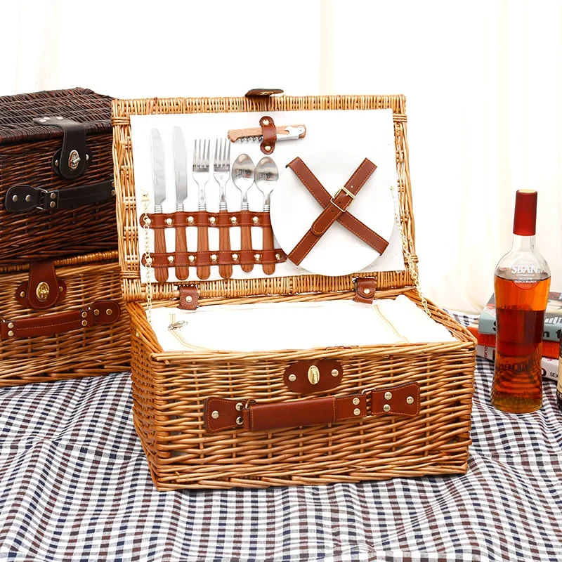 Food Storage Boxes - Family outing picnic basket, outdoor camping