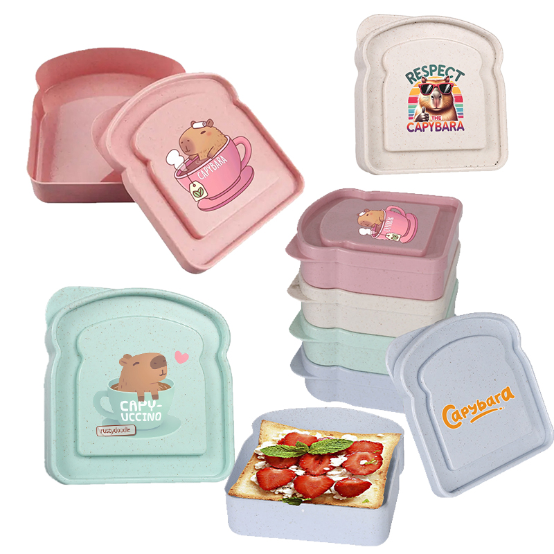 Food Storage Boxes - Capybara Sandwich Food Storage Case Container