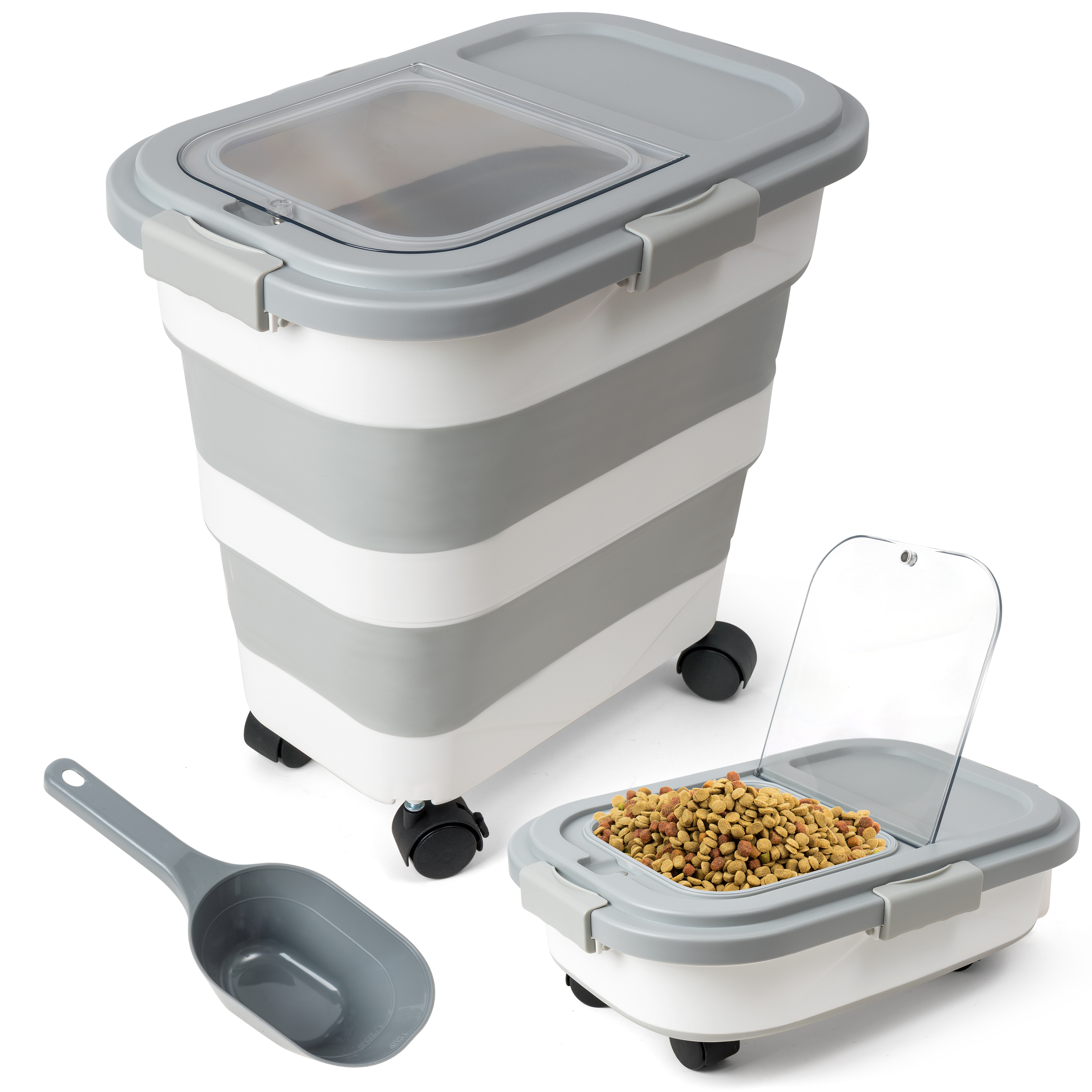 Food Storage On Wheels - 1PCS Pet Food Storage Container Collapsible