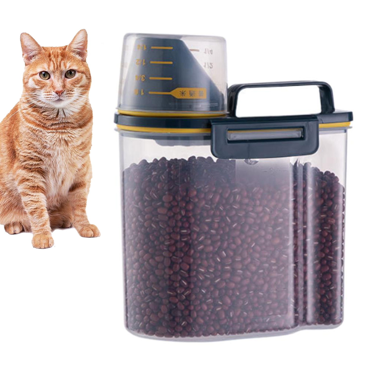 Food Storage On Wheels - Portable Large Dog Cat Food Storage
