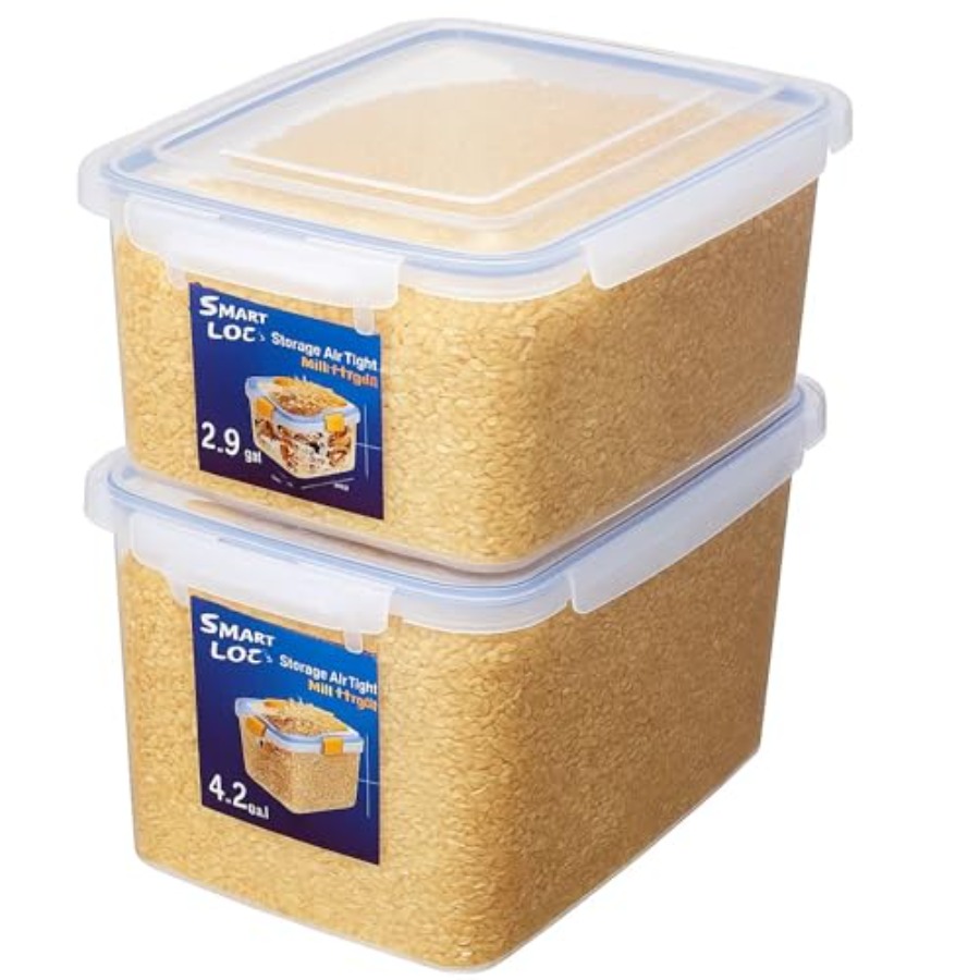 Food Storage Quart Containers - Lustroware Jumbo Food Storage Container Set