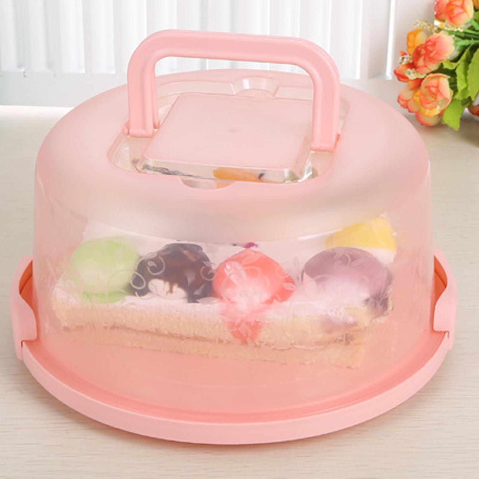 Food Storage Boxes - Handheld Cake Carrier Reusable Airtight Box