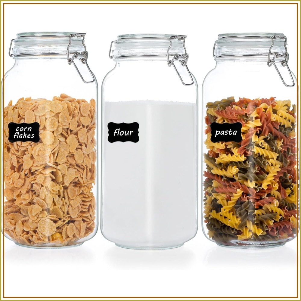 Food Storage Large - 78oz Glass Food Storage Jars with