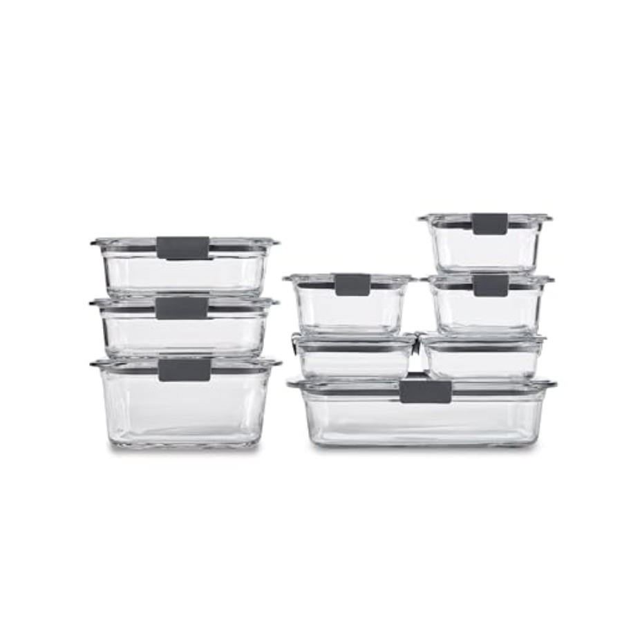 Food Storage Meal Prep - Brilliance Glass Food Storage Containers Assorted