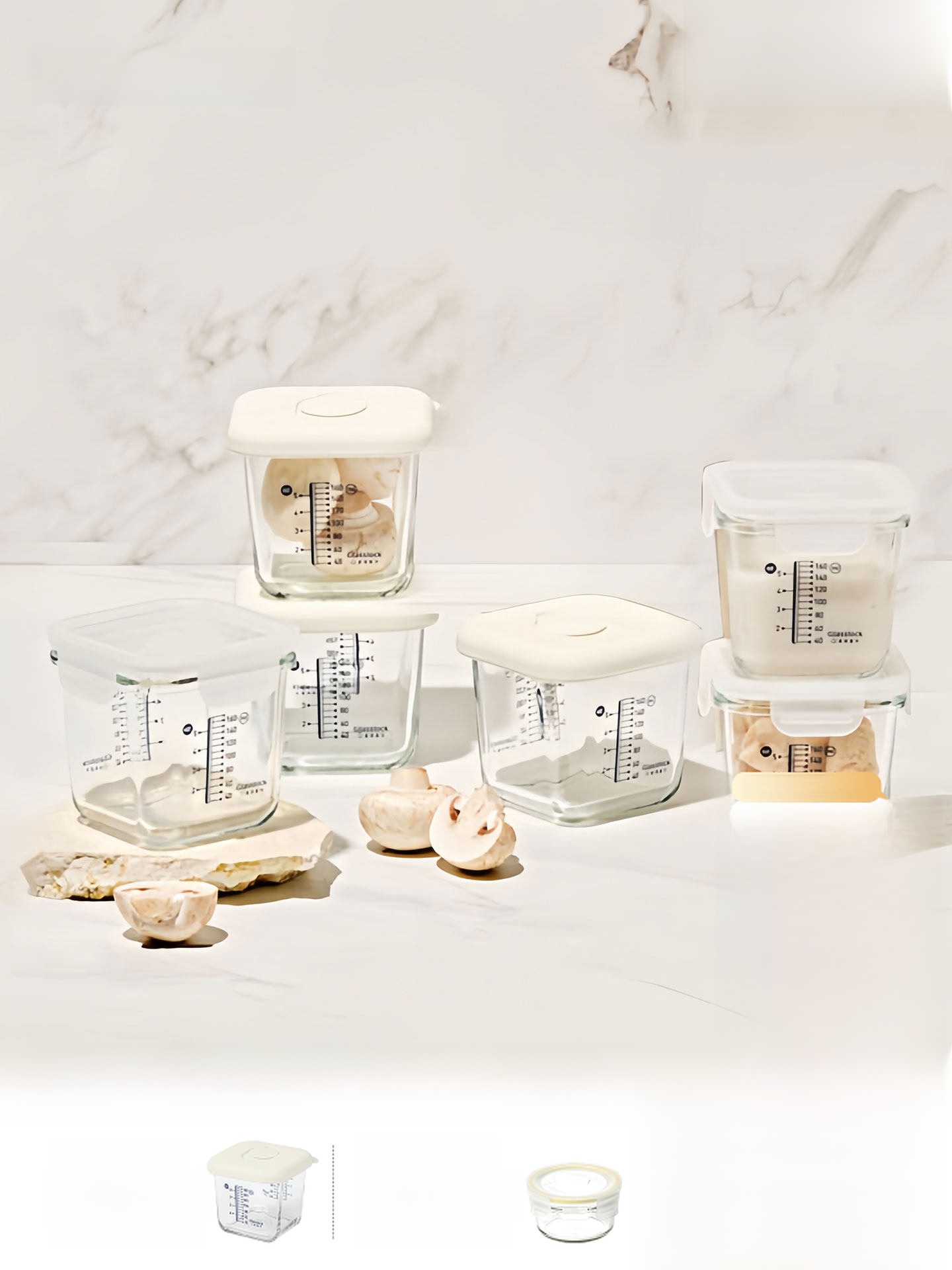 Food Storage Baby - Small Capaci Glasslo Glass Food Storage