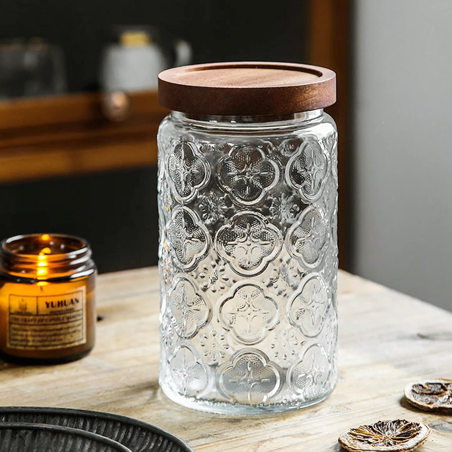 35oz/1000ml Glass Storage Jars - Food Storage Large のレビューと価格
