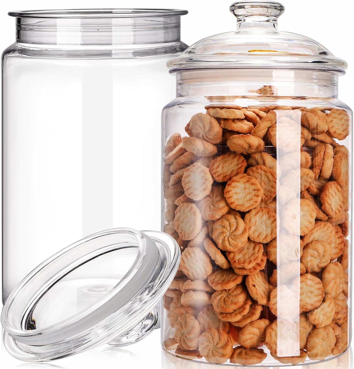2 Pack 130 oz Large Cookie Jar - Food Storage Large のレビューと価格