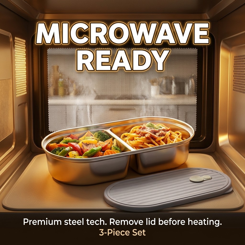Microwavable 304 Stainless Ste - Food Storage Jar Set のレビューと価格