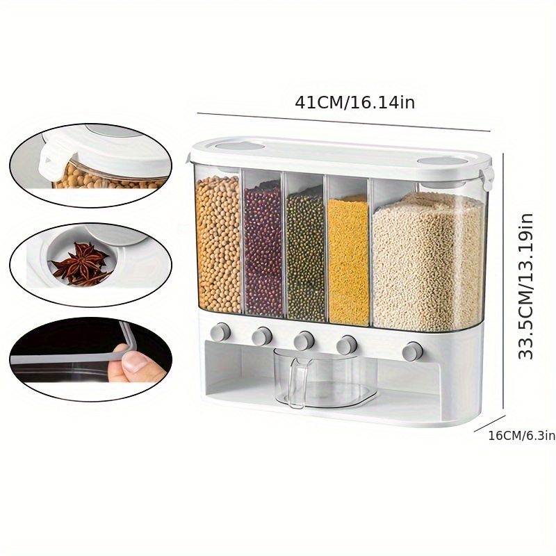 1pc Large Capacity Dry Food Di - Food Storage Without Pantry のレビューと価格