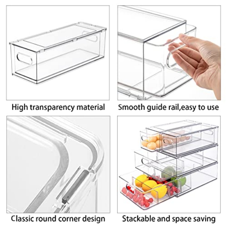 3Pack Fridge Organizer Drawer  - Food Storage Without Pantry のレビューと価格