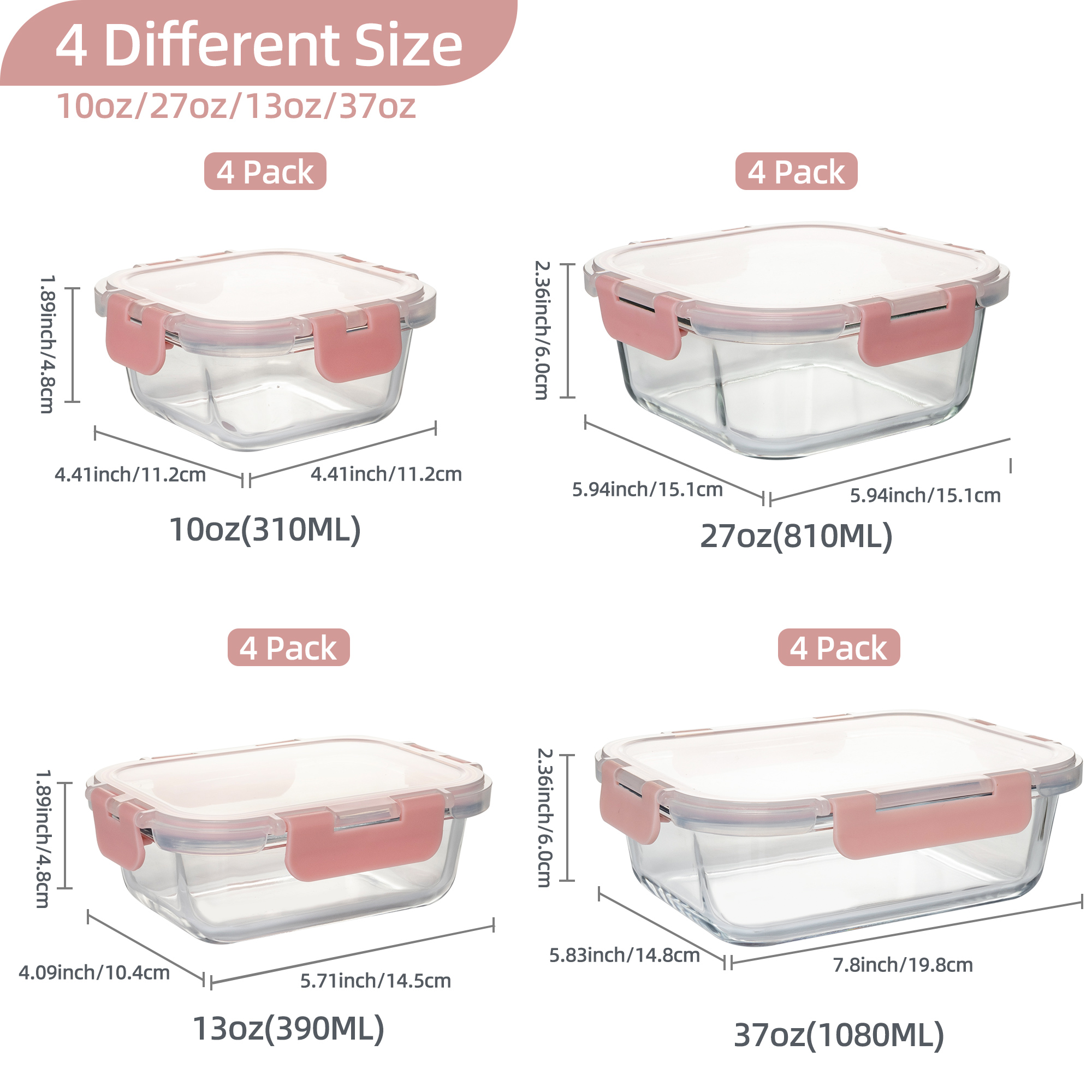 16-Piece Glass Food Storage Co - Food Storage Jar Set のレビューと価格