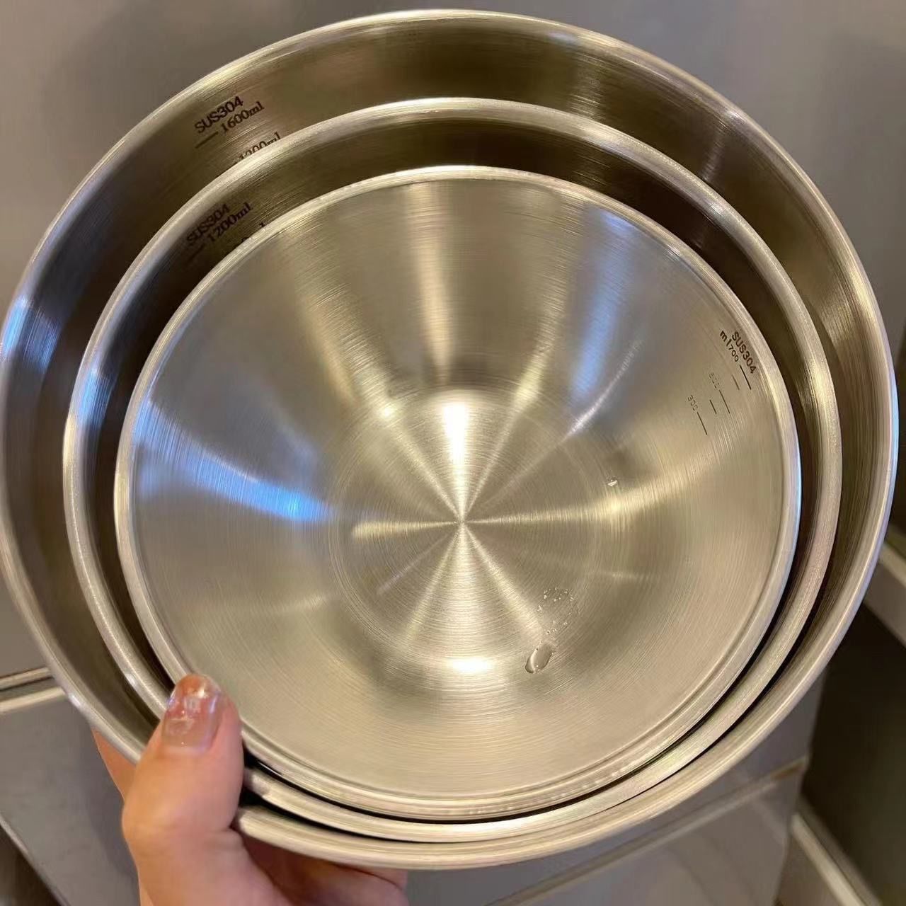 1-3 Stainless Steel Bowl Set w - Food Storage Large のレビューと価格