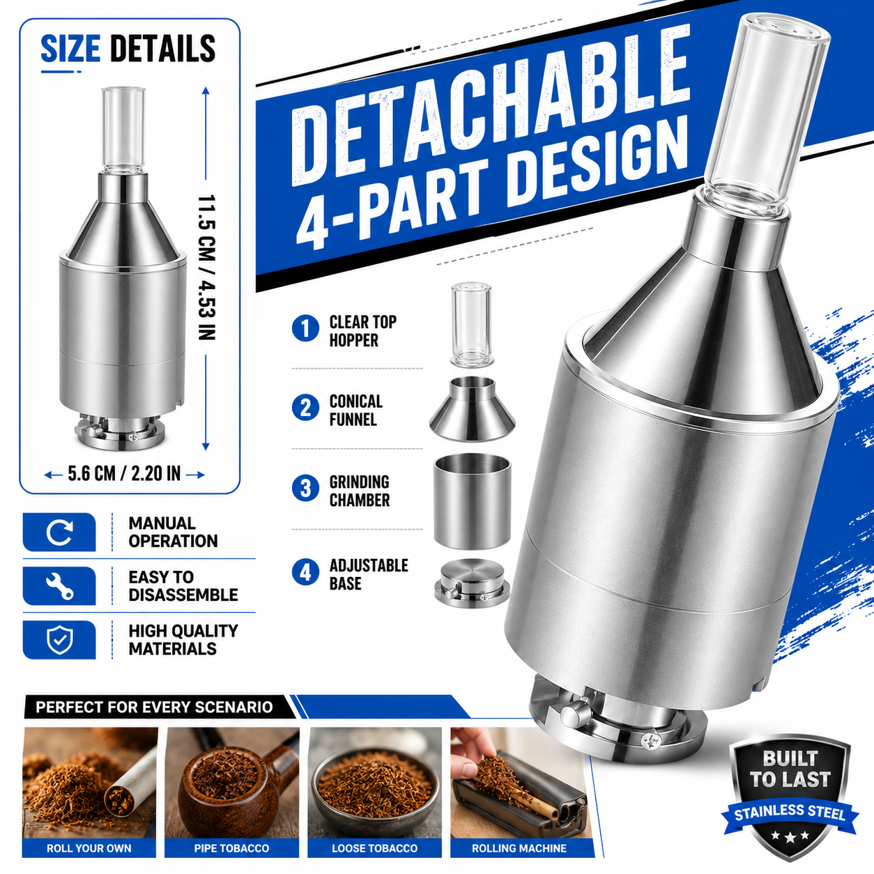 56mm Large Hand Metal Powder G - Food Storage Jar Set のレビューと価格