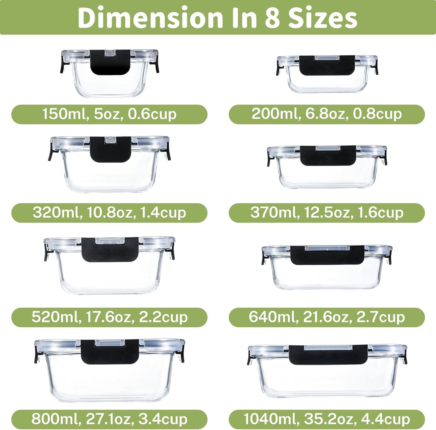 Borosilicate Glass Food Storag - Food Storage Meal Prep のレビューと価格