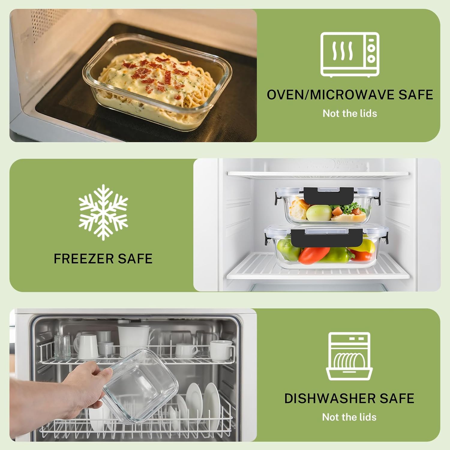 Borosilicate Glass Food Storag - Food Storage Meal Prep のレビューと価格