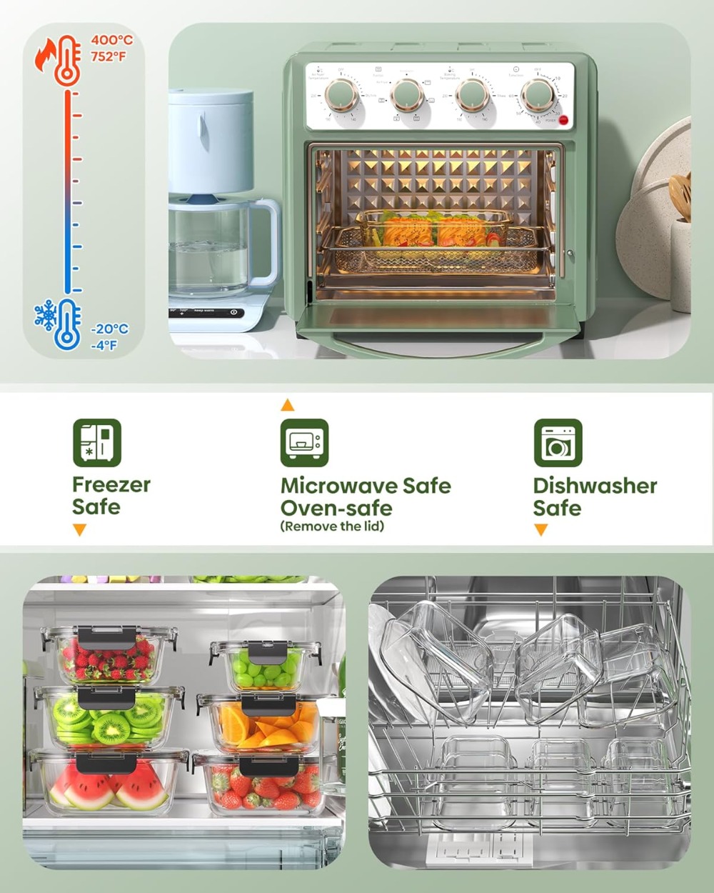 40 PCS Glass Food Storage Cont - Glass Meal Prep Container のレビューと価格