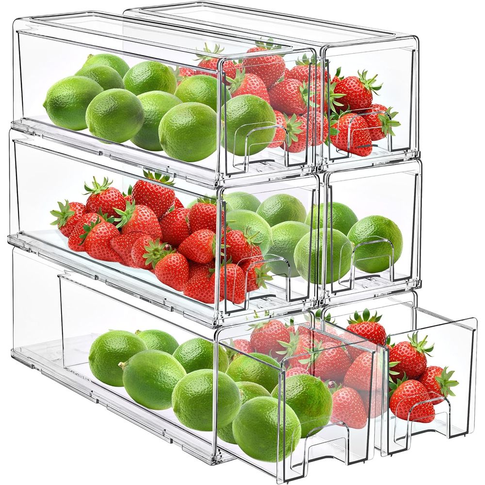 Stackable Acrylic Storage Bins - Food Storage Without Pantry のレビューと価格