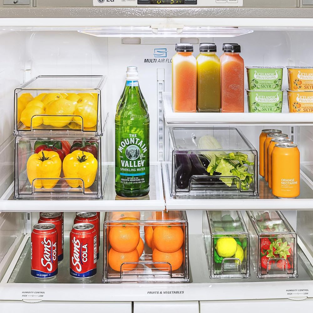 Stackable Acrylic Storage Bins - Food Storage Without Pantry のレビューと価格