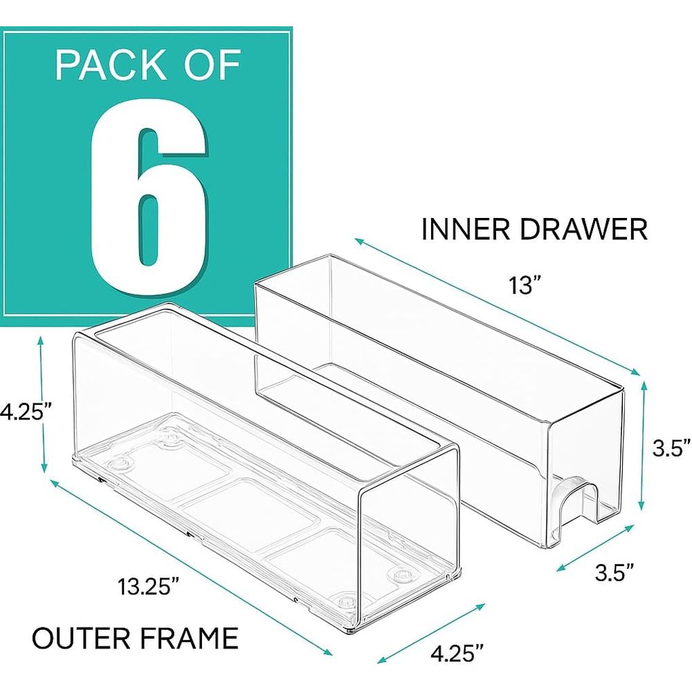Stackable Acrylic Storage Bins - Food Storage Without Pantry のレビューと価格