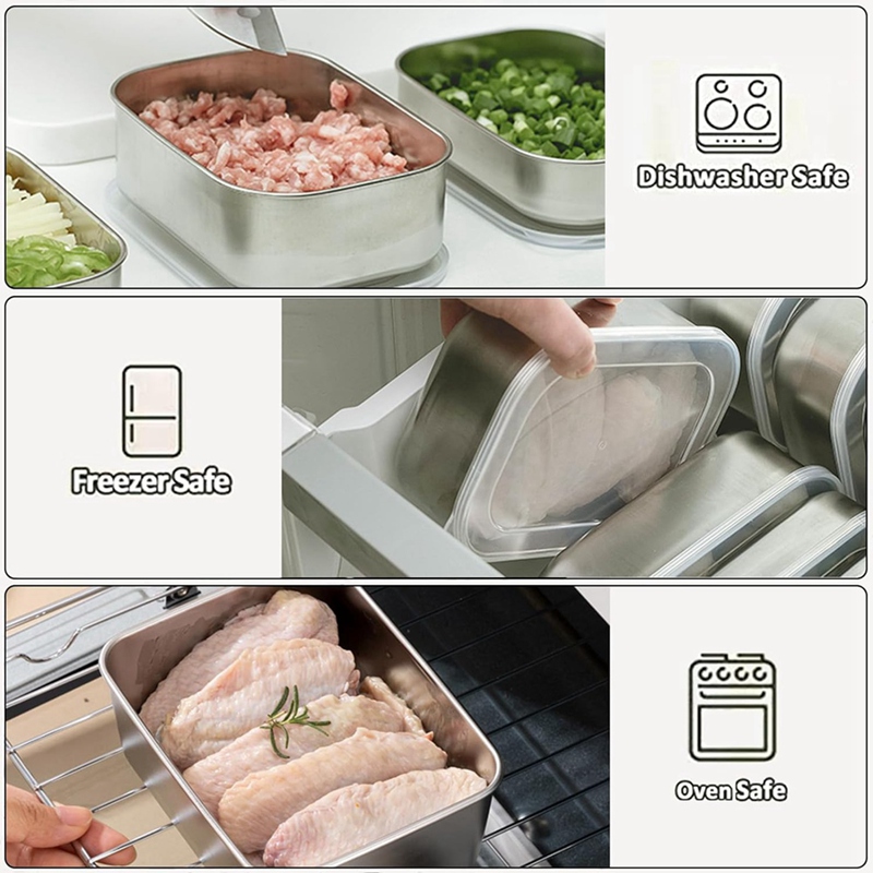 Stainless Steel Containers for - Food Storage Boxes のレビューと価格