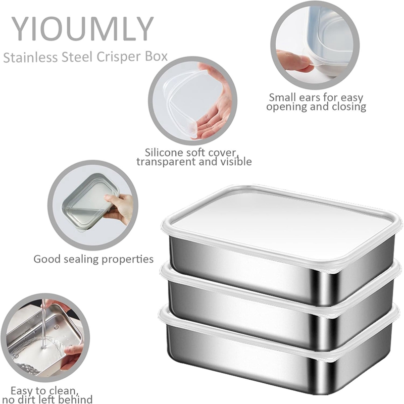 Stainless Steel Containers for - Food Storage Boxes のレビューと価格
