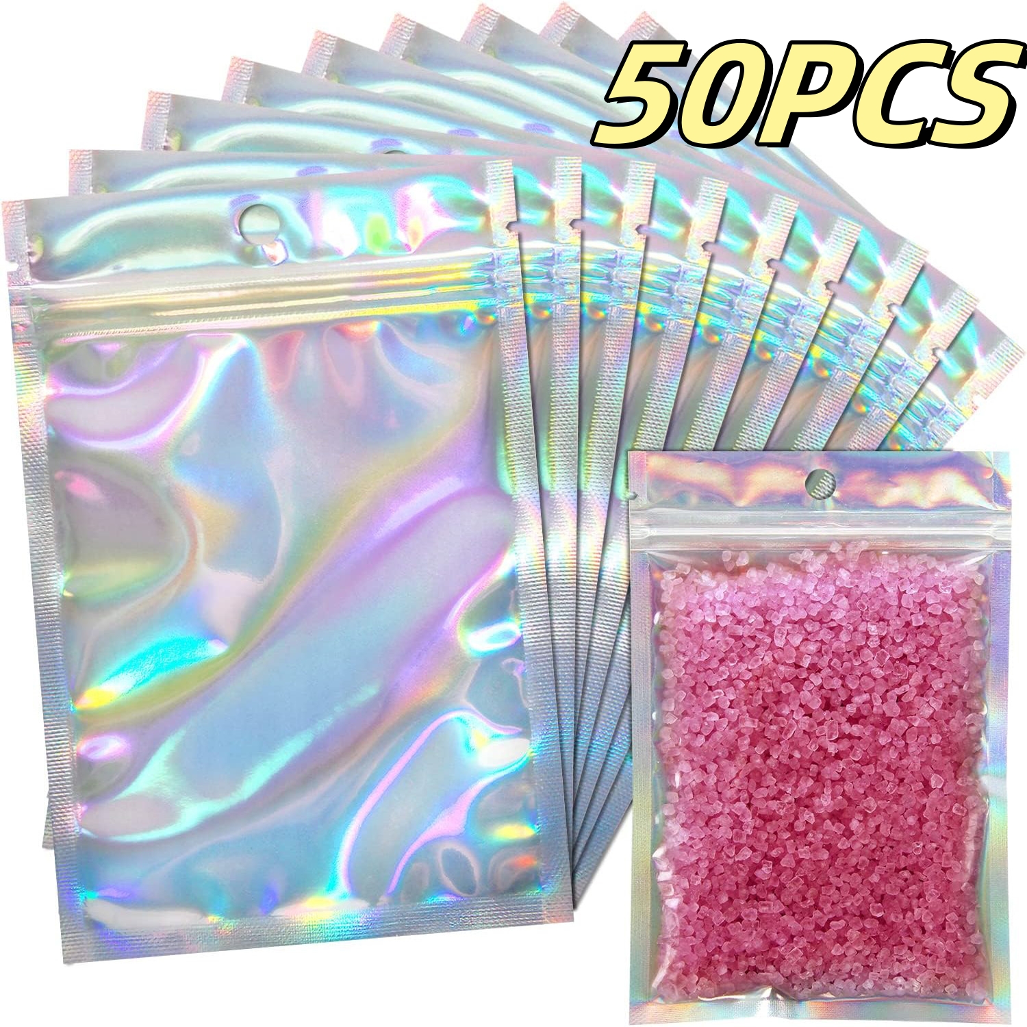 50/10PCS Laser Sealing Bags Pl - Food Storage Bags Zip Lock Pouch のレビューと価格