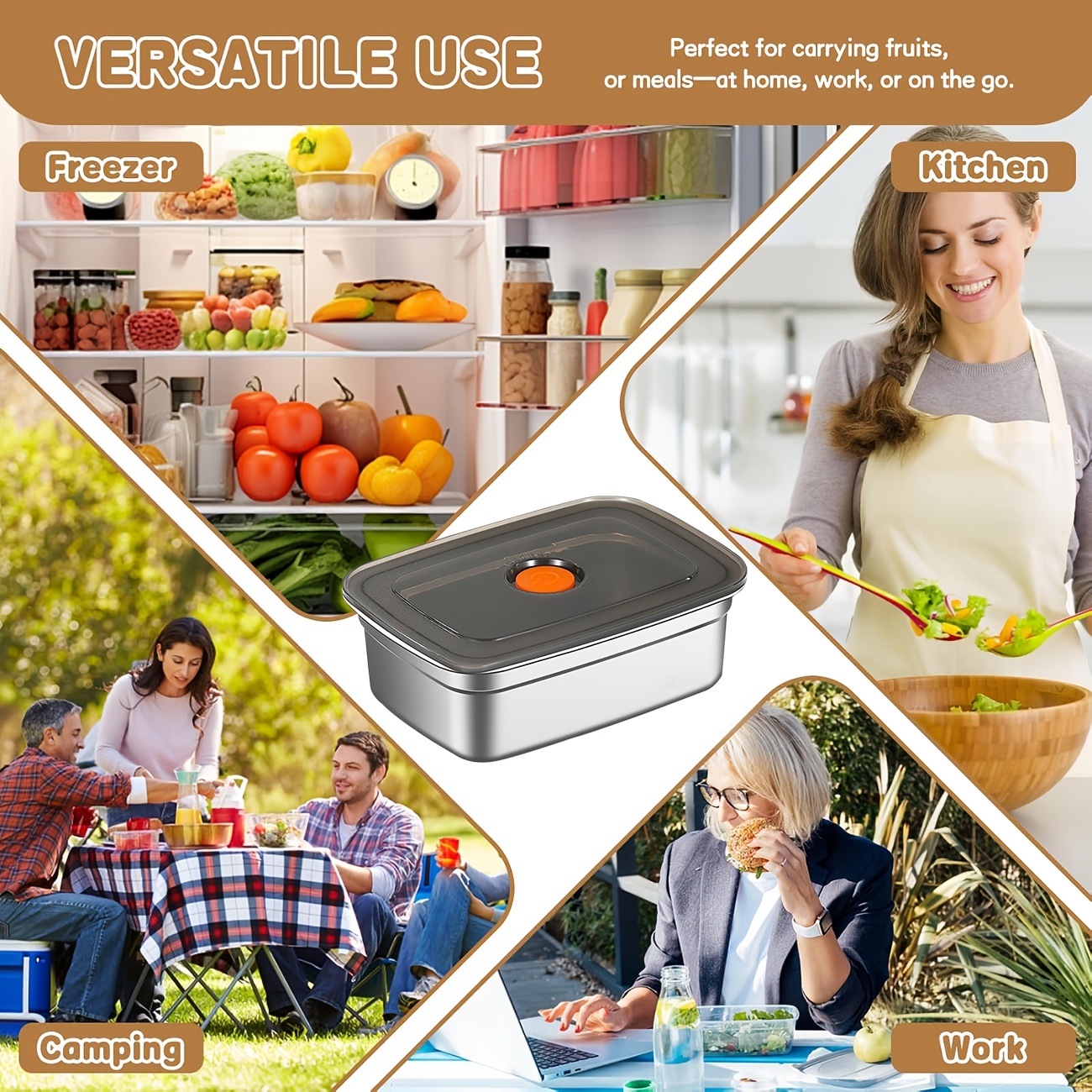 10-Piece Stainless Steel Food  - Food Storage For Restaurant のレビューと価格