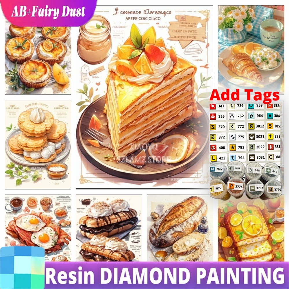 Resin Fairy Dust AB Bread Food - Food Storage For Restaurant のレビューと価格