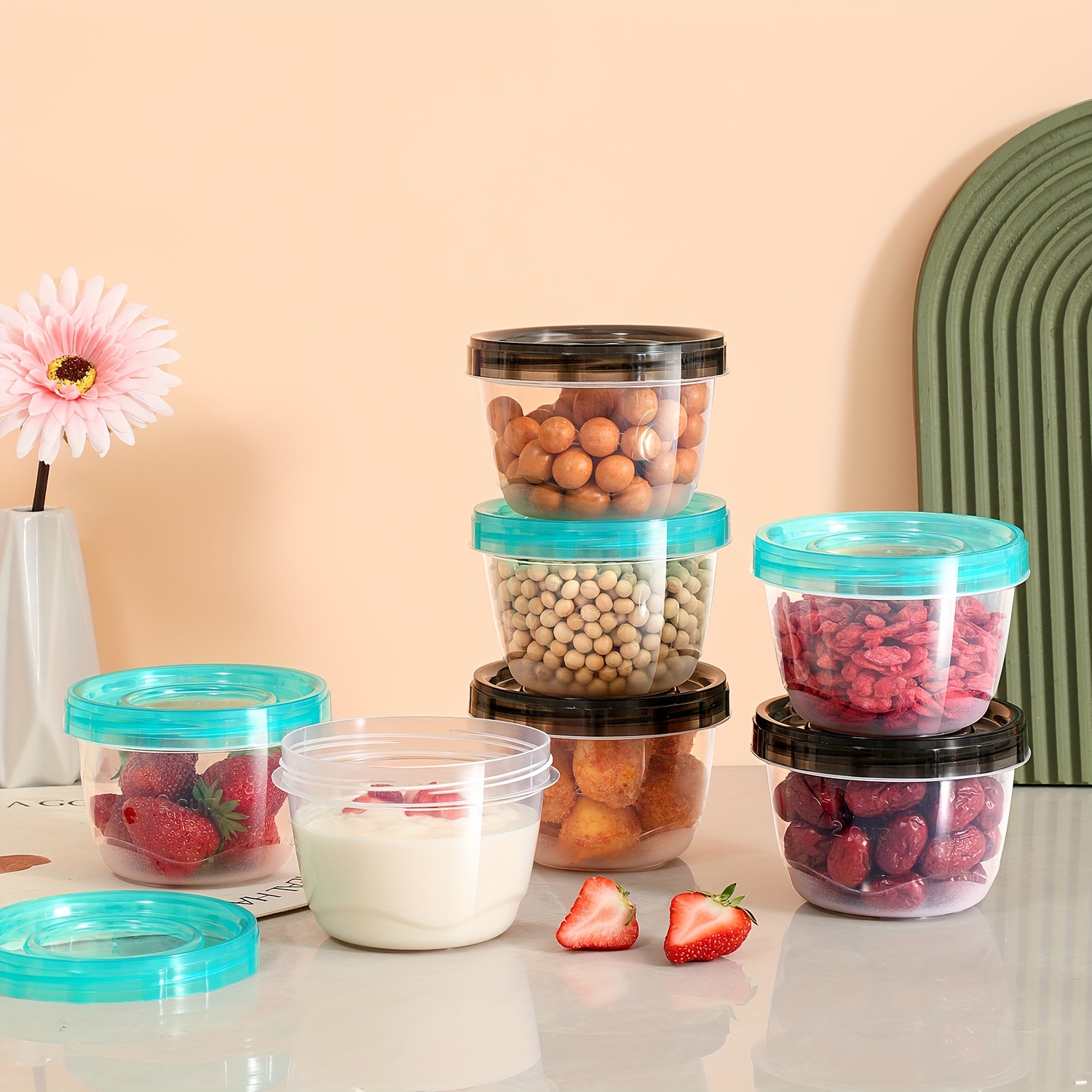 2 Transparent Sealed Food Stor - Food Storage Meal Prep のレビューと価格