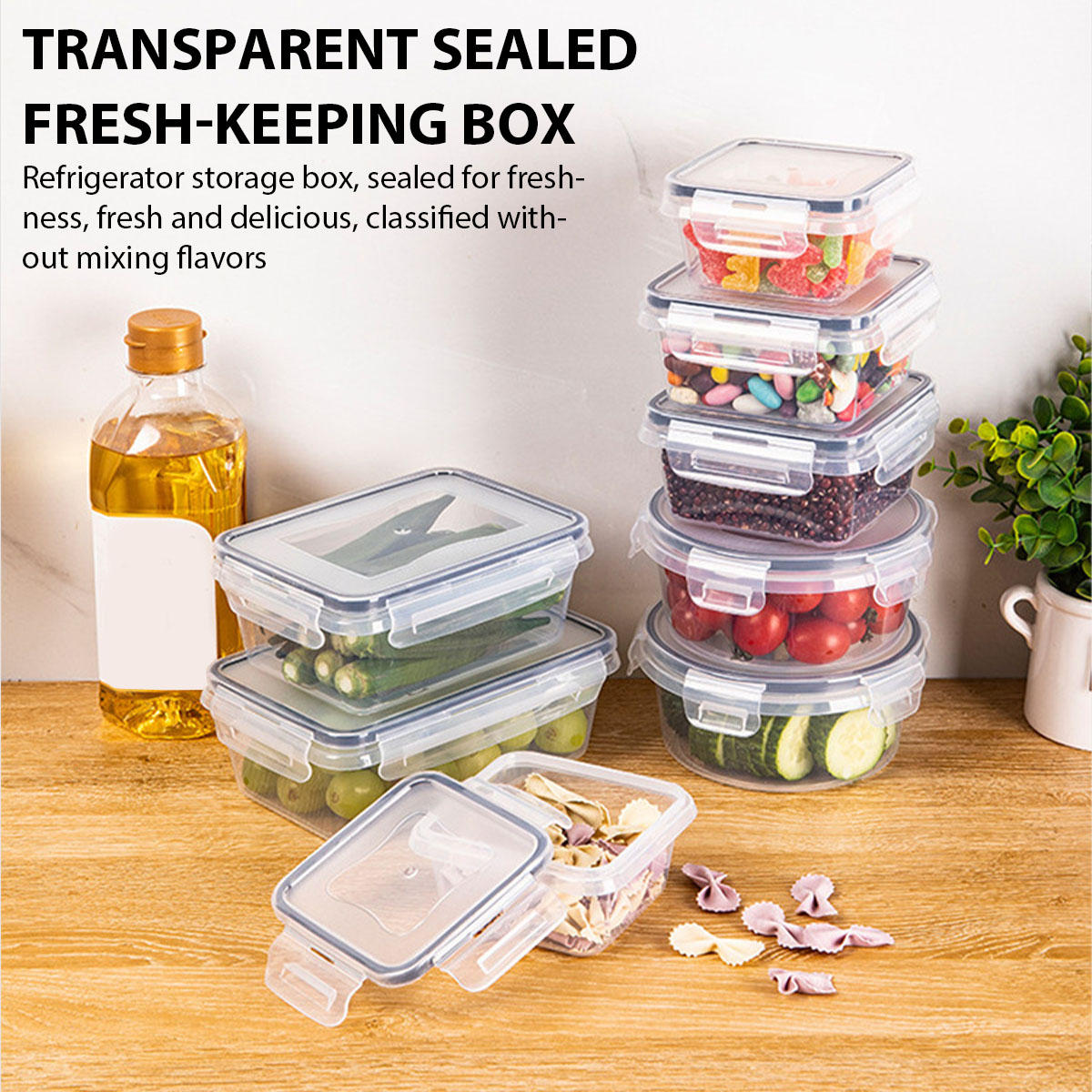 24Pcs/set Food Storage Box Set - Food Storage Kitchen Container Set のレビューと価格