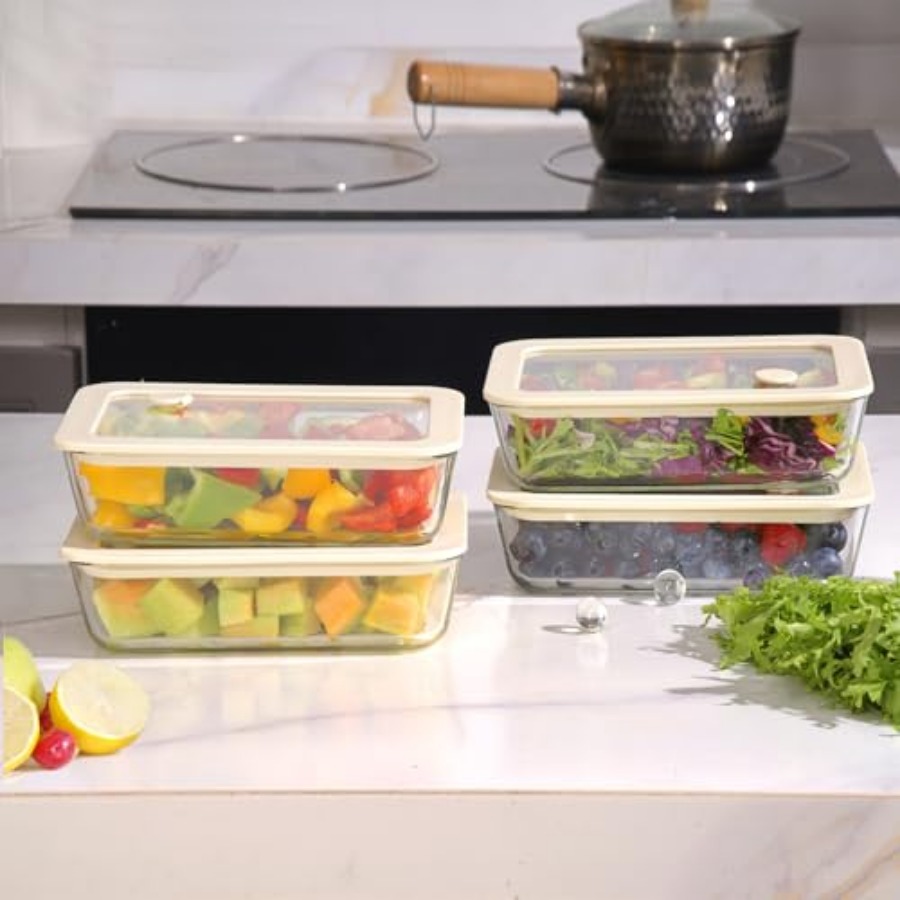 Glass Food Container Set with  - Glass Meal Prep Container のレビューと価格