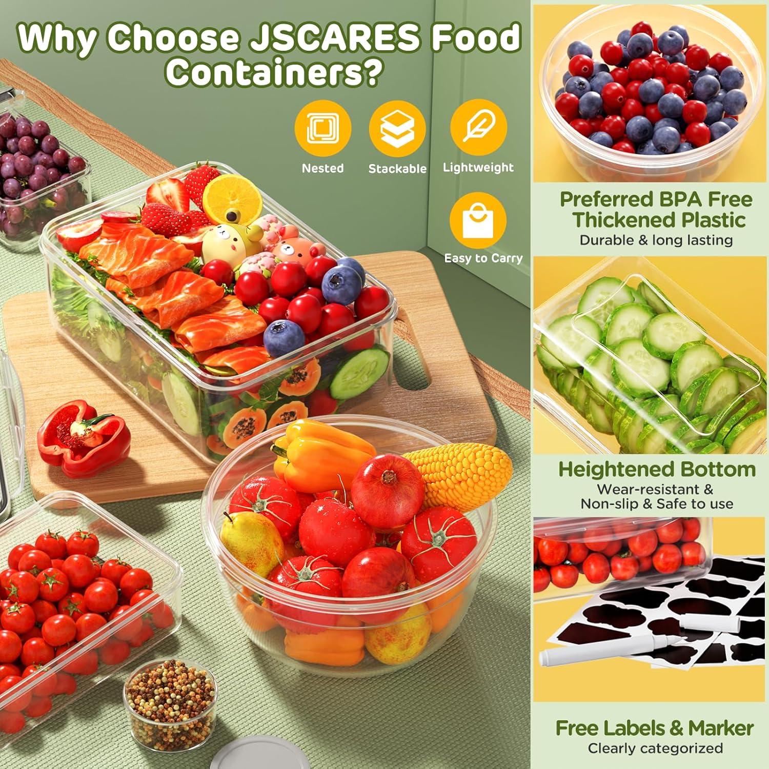 40 Pack Airtight Food Storage  - Food Storage Meal Prep のレビューと価格