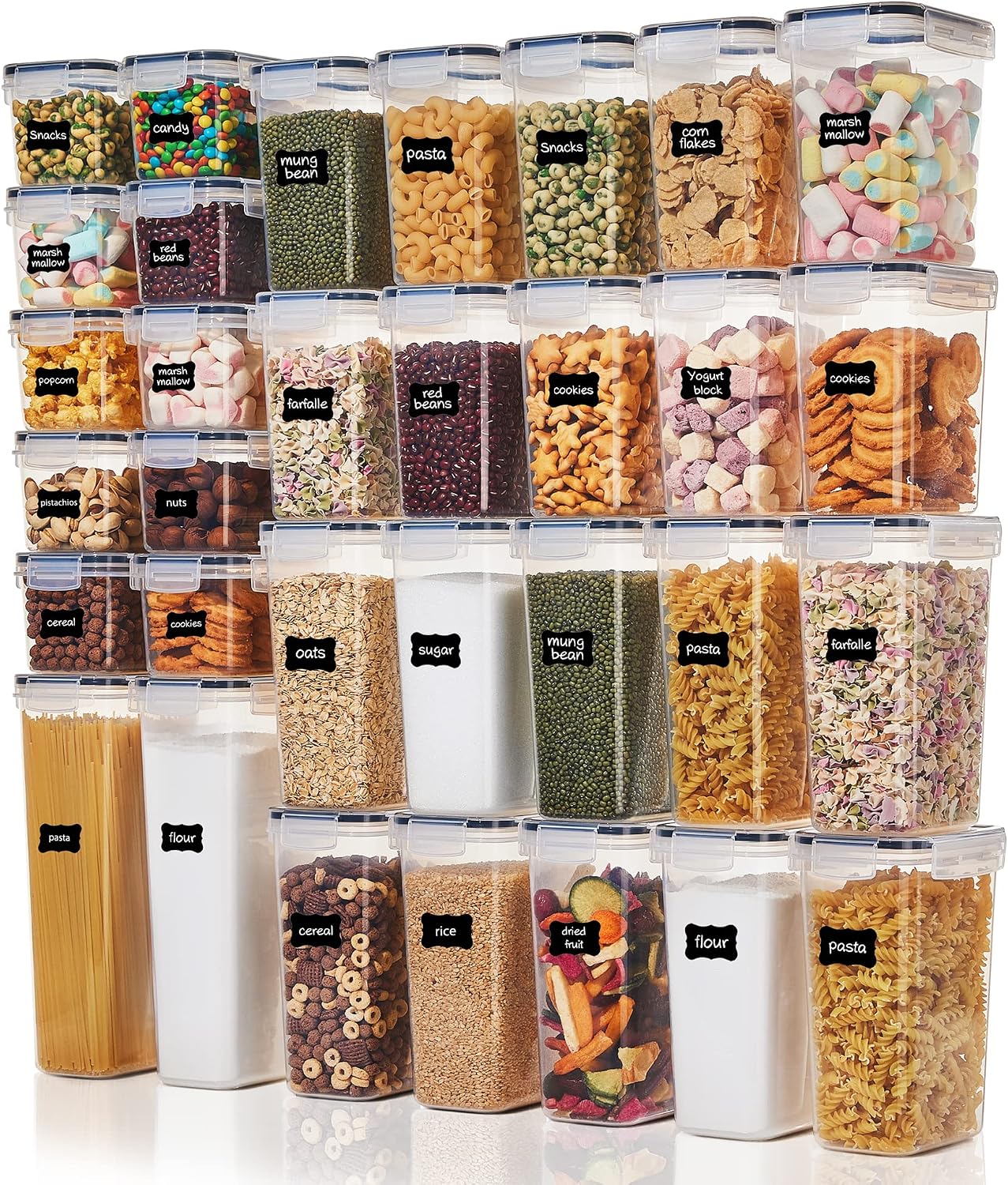 32pcs Airtight Food Storage Co - Food Storage Kitchen Container Set のレビューと価格