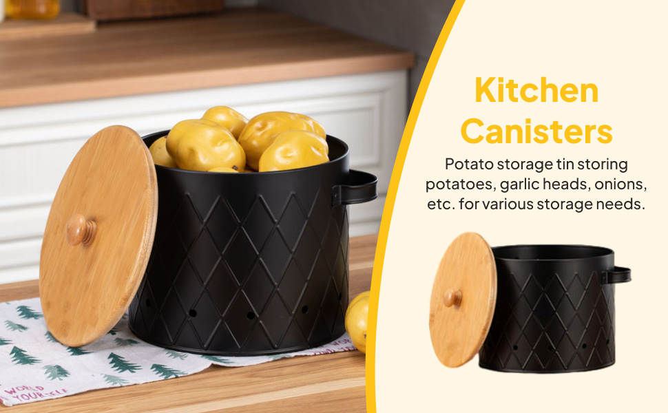 Potato Storage Tin Vintage Fre - Food Storage For Restaurant のレビューと価格