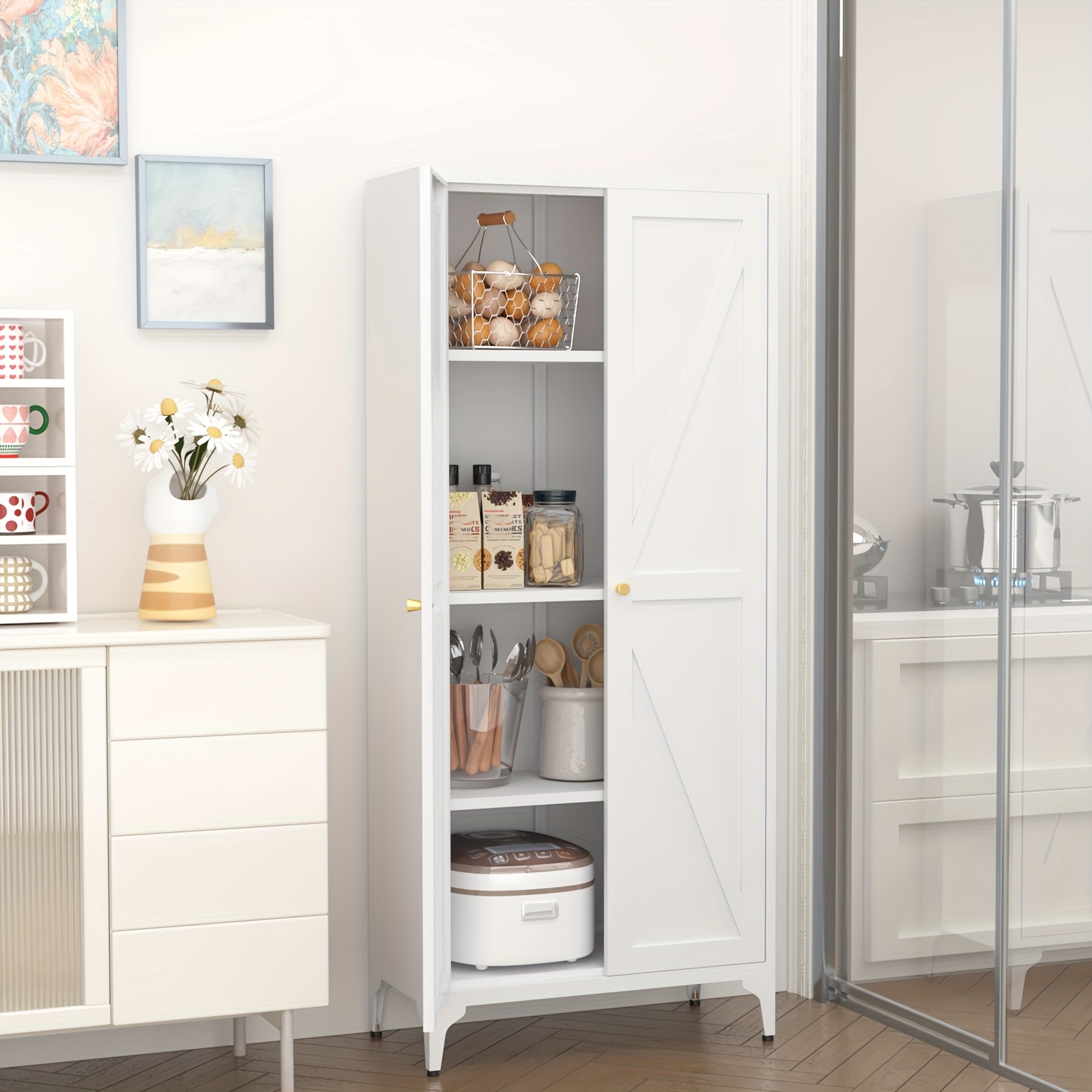Metal Storage Cabinet, Metal K - Food Storage Without Pantry のレビューと価格