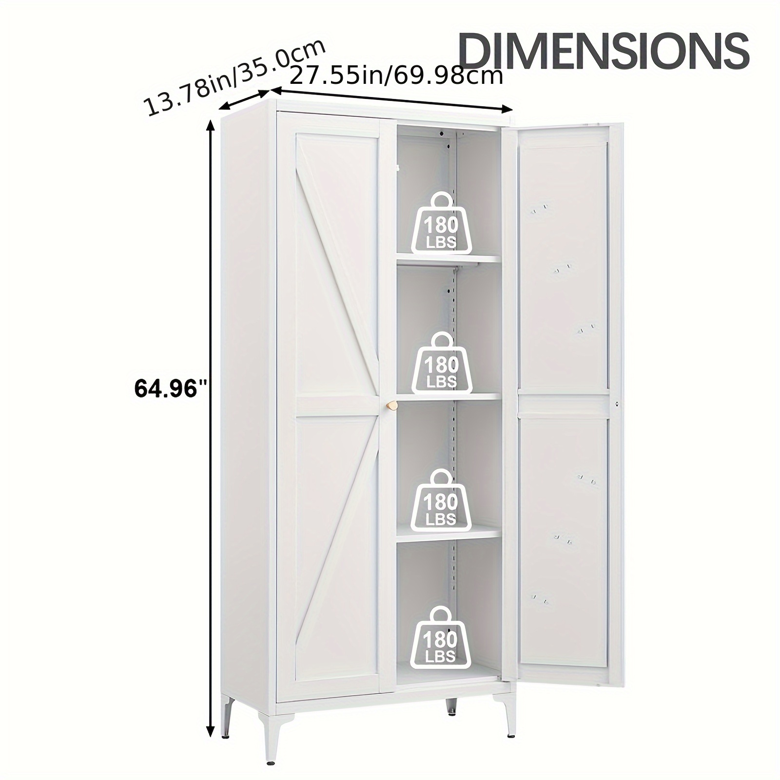 Metal Storage Cabinet, Metal K - Food Storage Without Pantry のレビューと価格