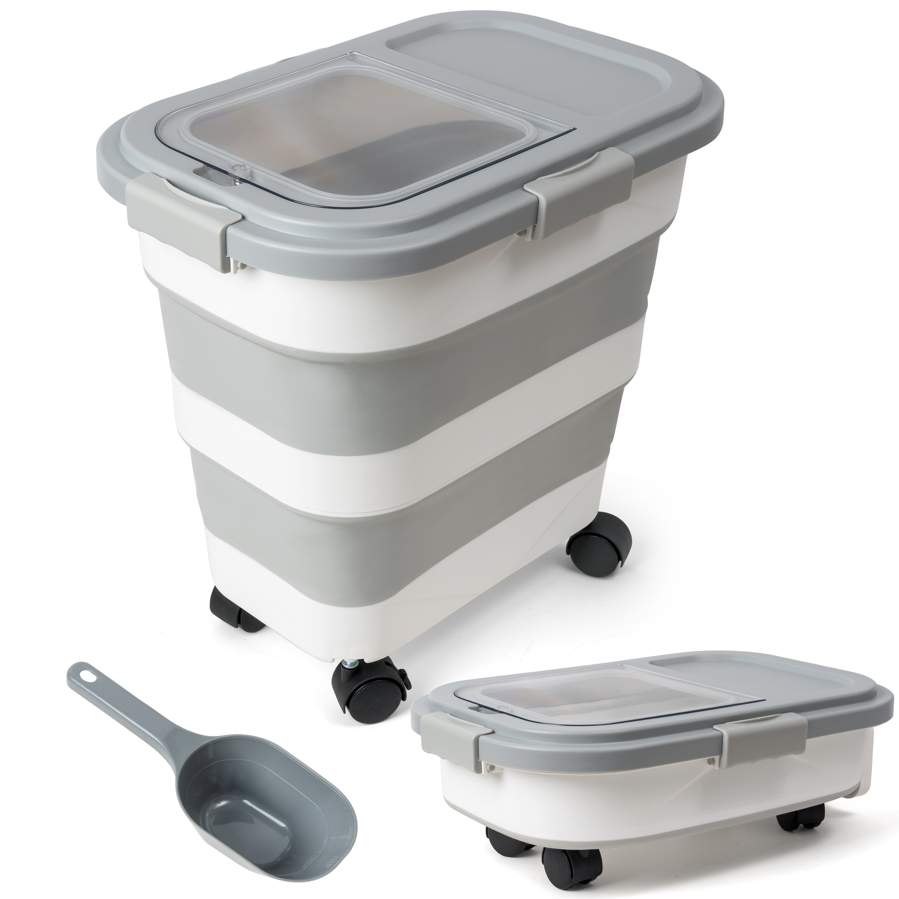 1PCS Pet Food Storage Containe - Food Storage On Wheels のレビューと価格