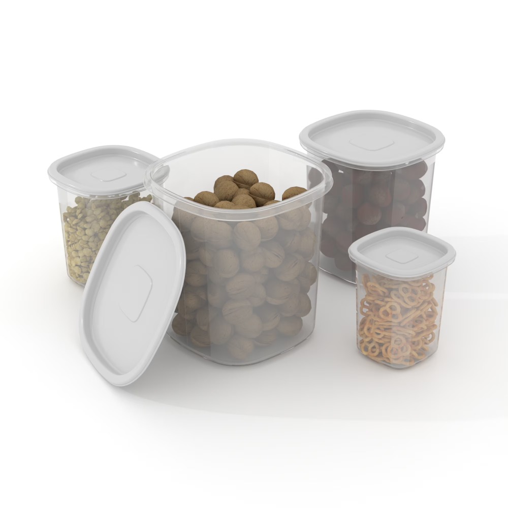 Best seller  8-Piece Plastic F - Food Storage Kitchen Container Set のレビューと価格