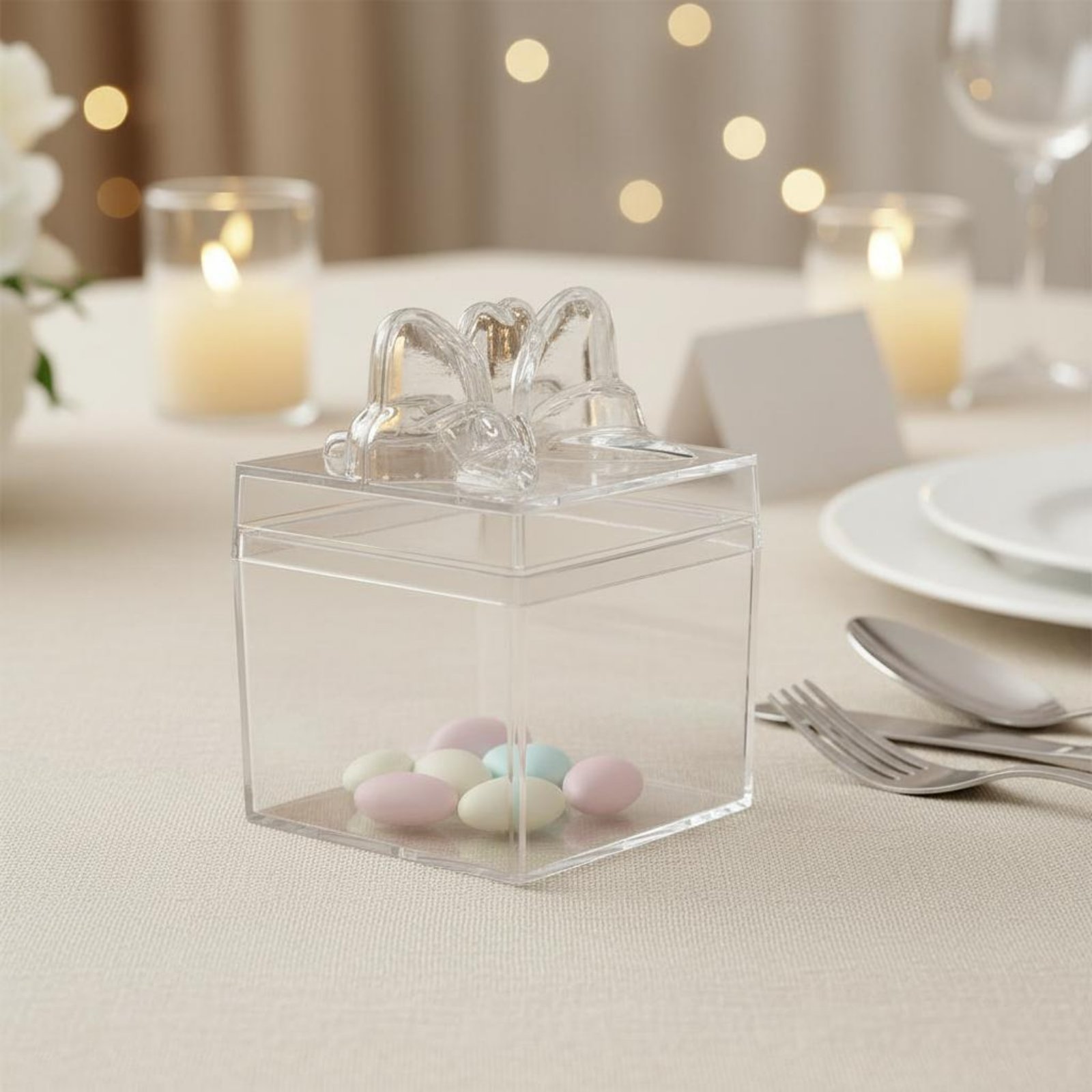 Clear Plastic Candy Box with R - Food Storage Boxes のレビューと価格