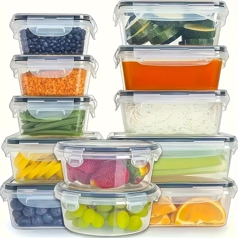 4-Piece Clear Food Storage Con - Food Storage Large のレビューと価格