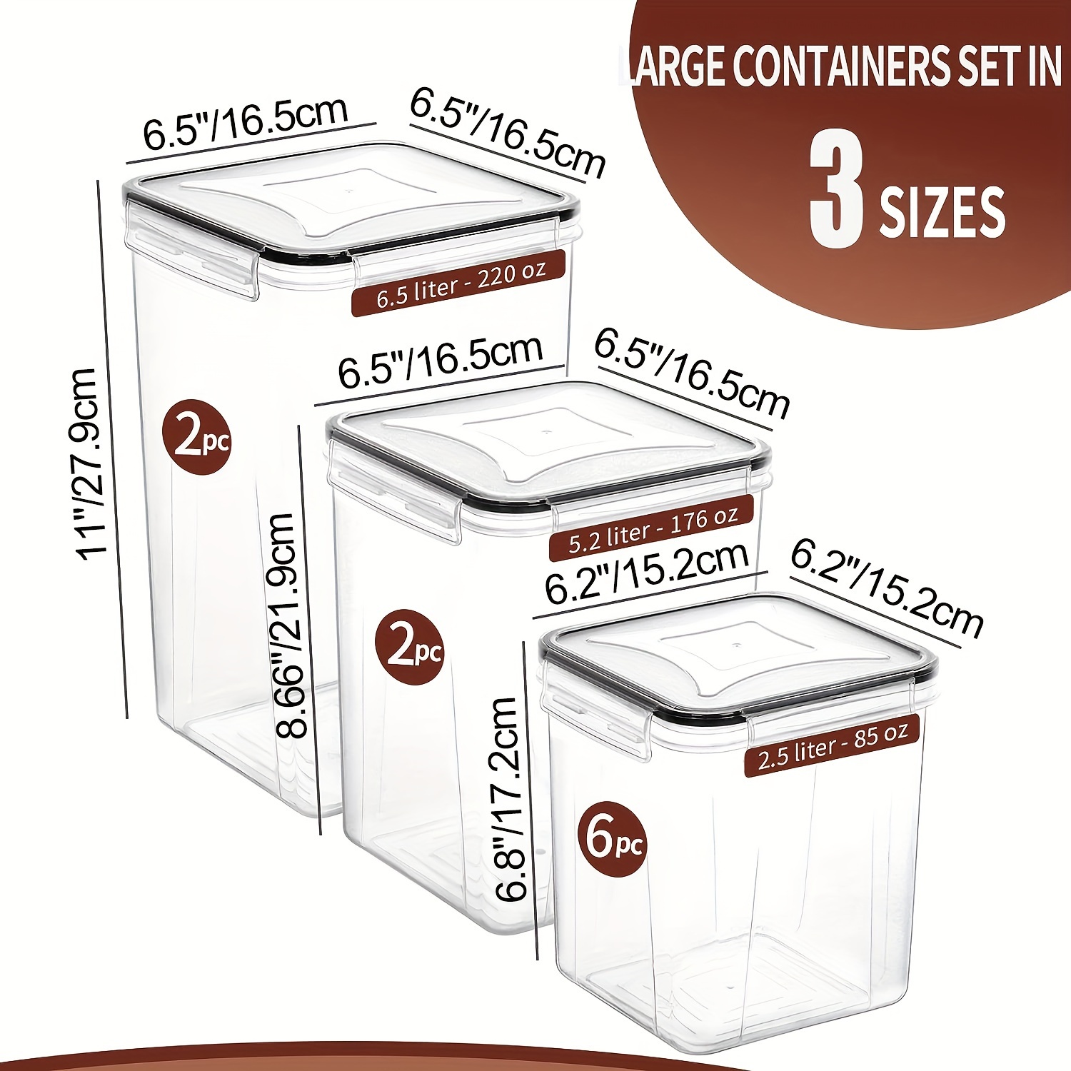 Skroam Large Airtight Food Sto - Food Storage Without Pantry のレビューと価格