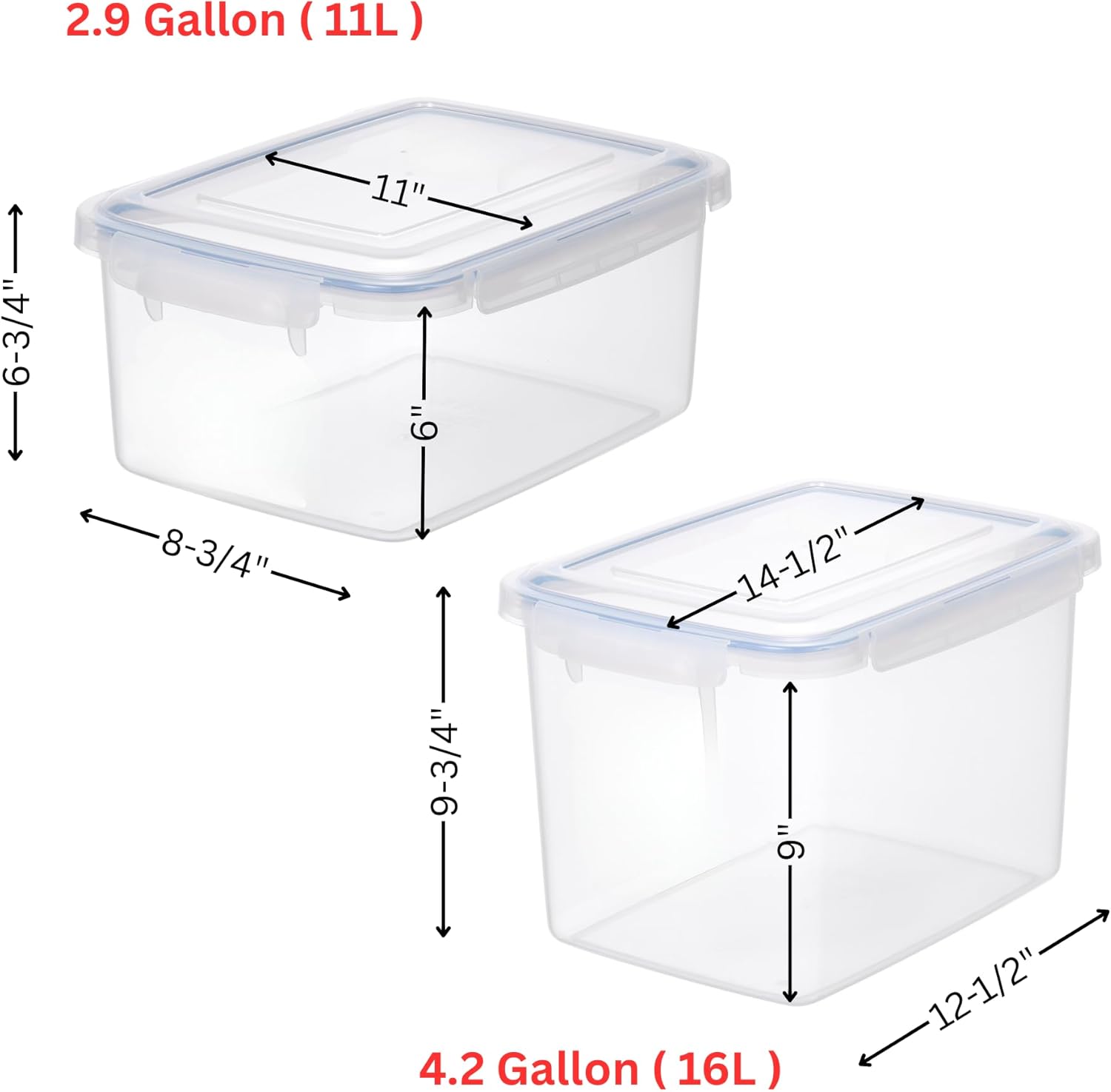 Jumbo Food Storage Container S - Food Storage Quart Containers のレビューと価格