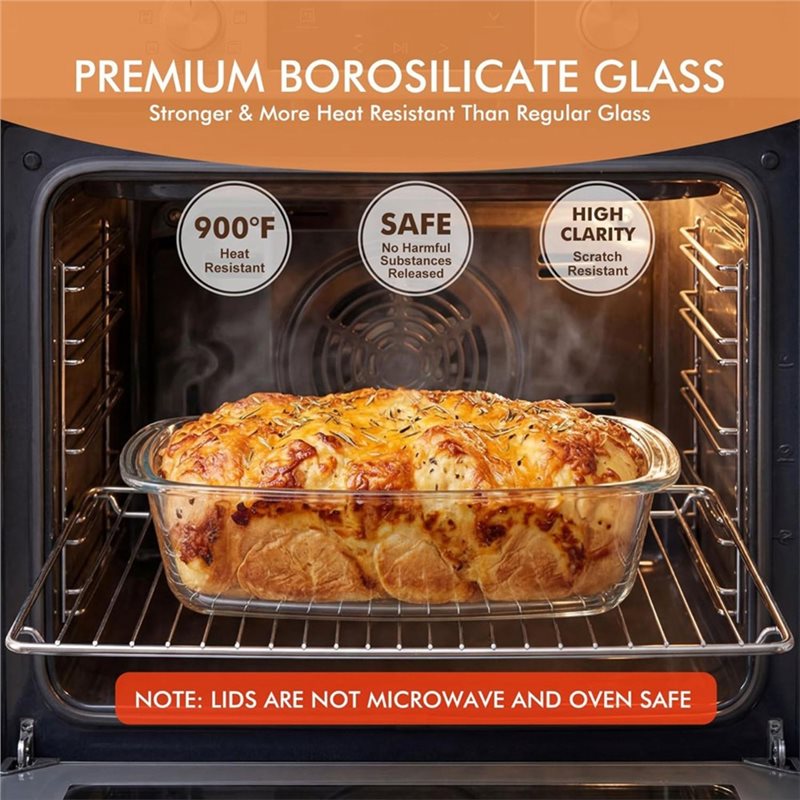 A25F-2-Pack LARGE 7.6 Cups/180 - Food Storage Glass Containers Large のレビューと価格