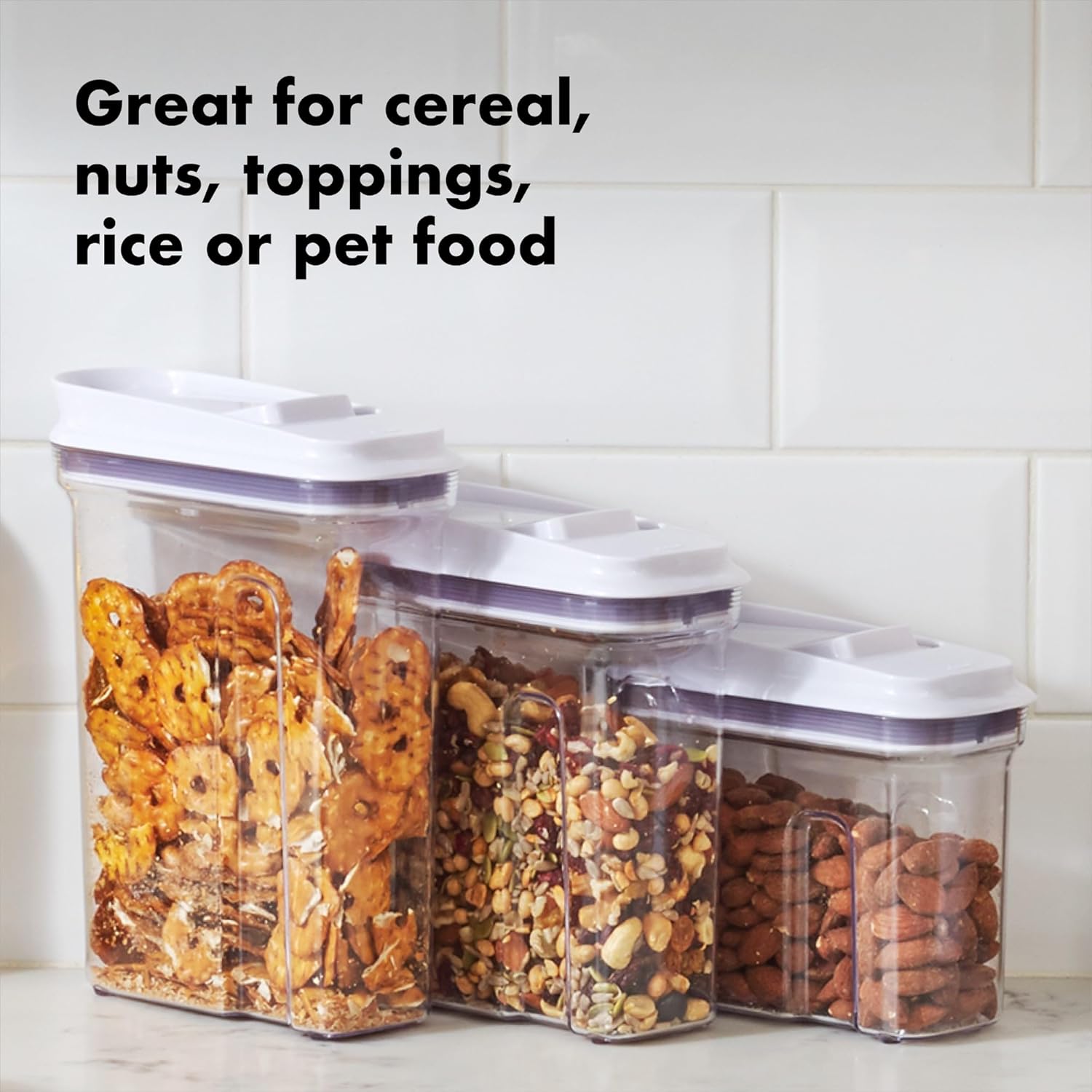 Airtight Cereal Dispenser with - Food Storage Quart Containers のレビューと価格
