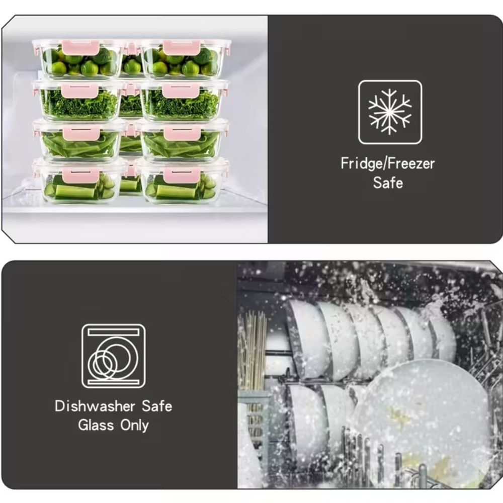 [10-Piece Set] Glass Food Stor - Food Storage Kitchen Container Set のレビューと価格