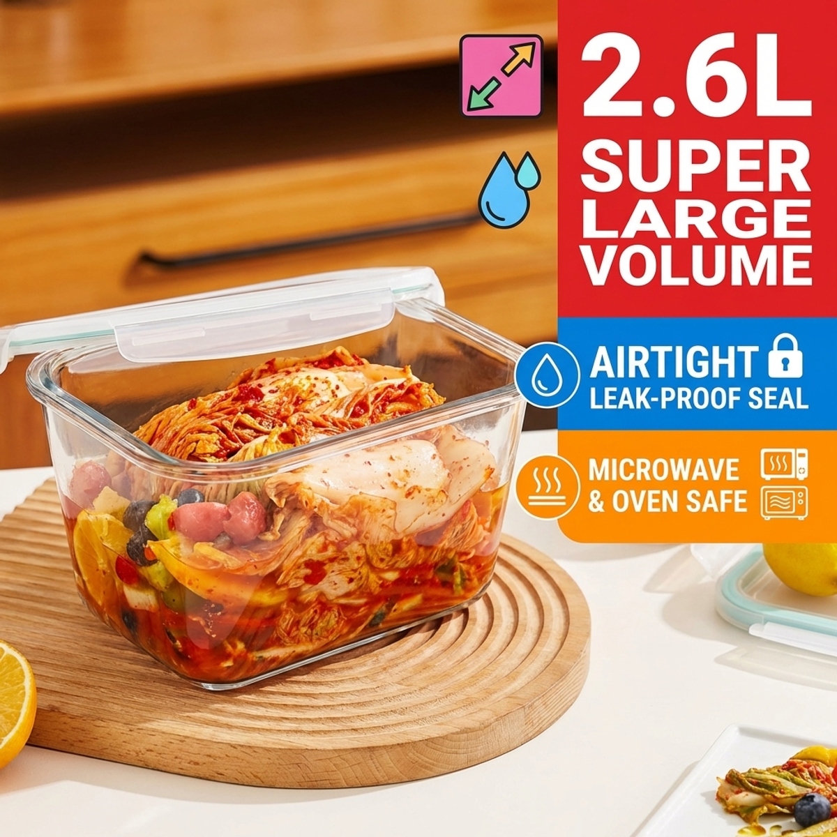 Borosilicate Glass Food Storag - Food Storage Glass Containers Large のレビューと価格