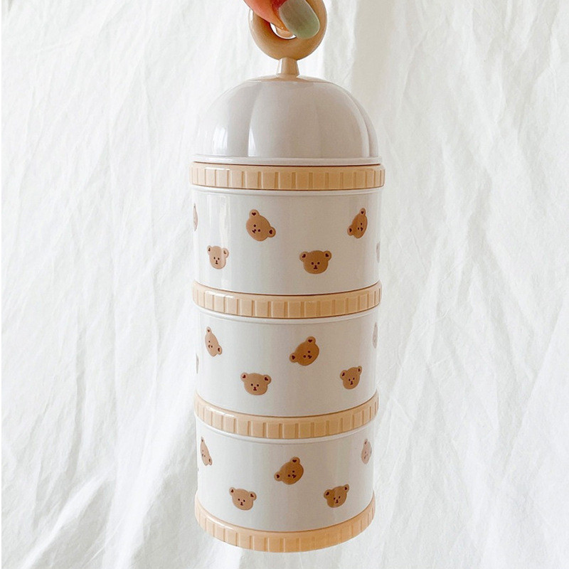 Cute Bear Milk Powder Box Baby - Food Storage Baby のレビューと価格