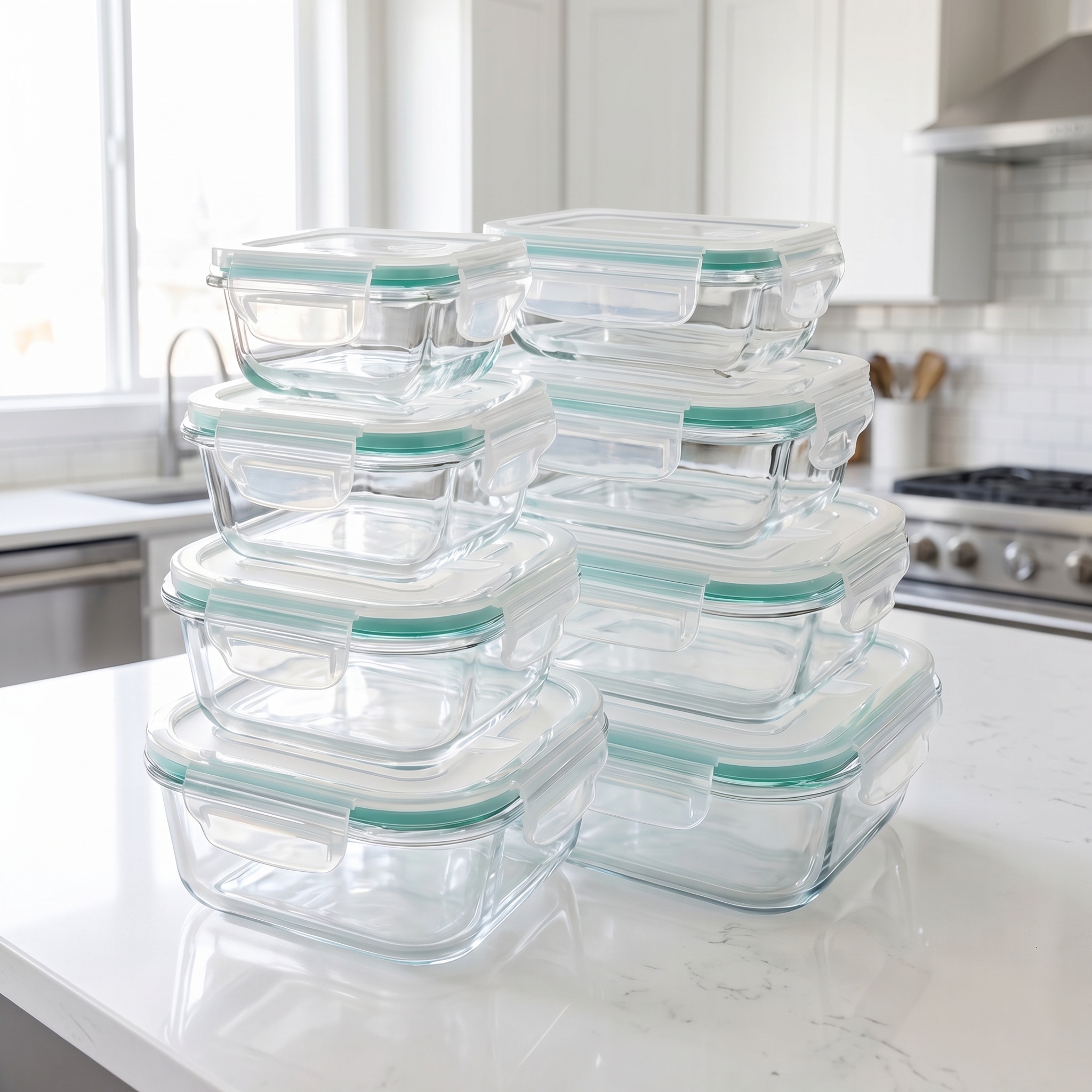 A set of 8 food storage contai - Food Storage Boxes のレビューと価格