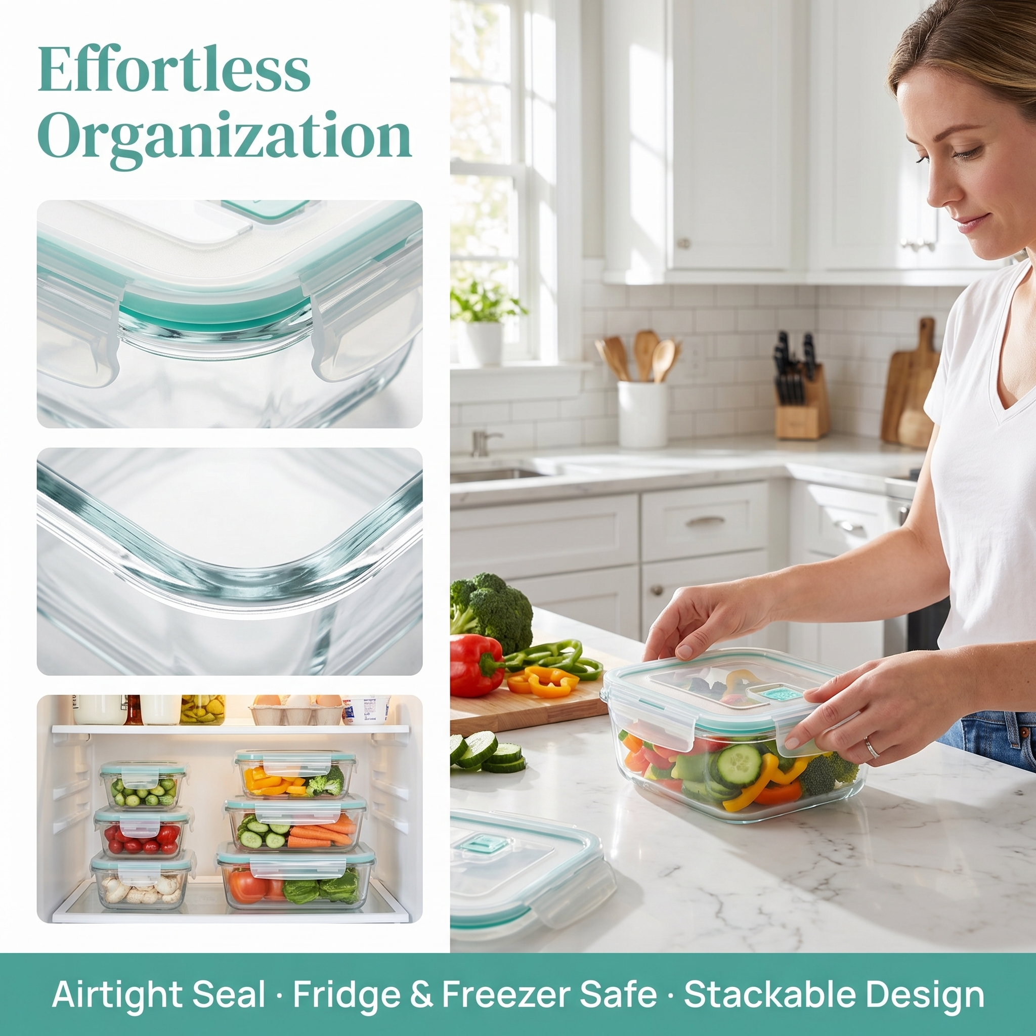 A set of 8 food storage contai - Food Storage Boxes のレビューと価格